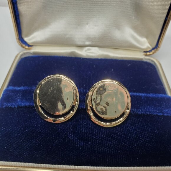 Kenneth Cole Gold Disc Earrings - Picture 2 of 12